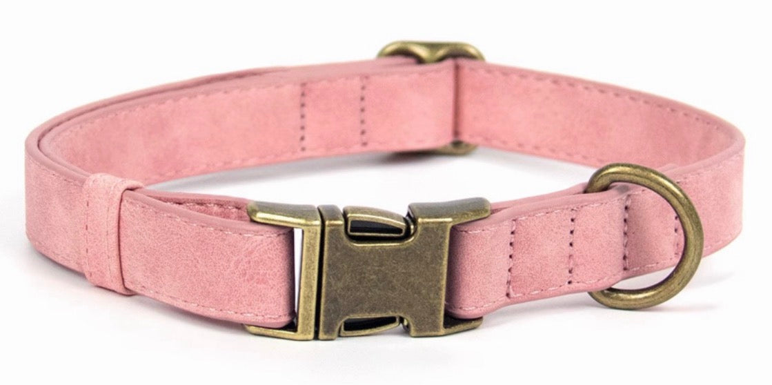 Collier en Daim Rose Personnalisé