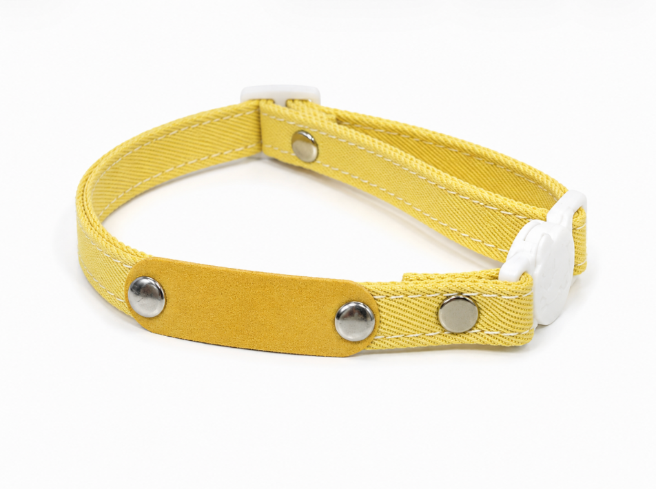 Collier Chat Jaune