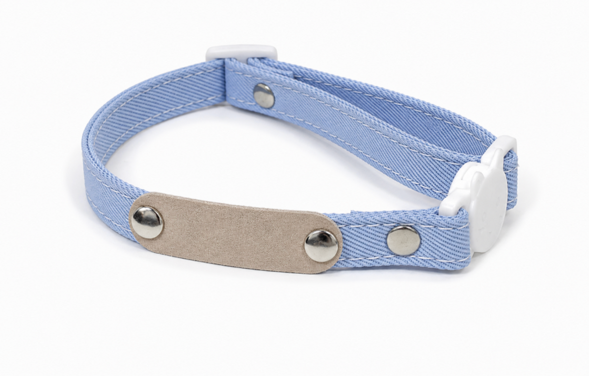 Collier Chat Bleu