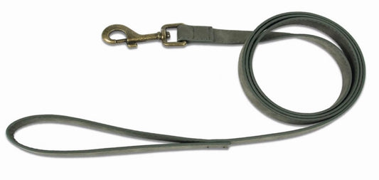 Laisse pour Chien en Daim Kaki Foncé