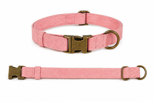 Collier en Daim Rose Personnalisé