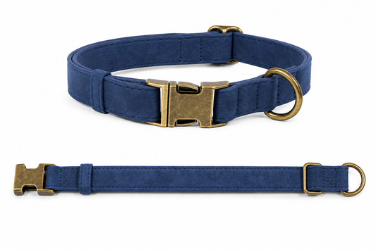 Collier en Daim Marine Personnalisé